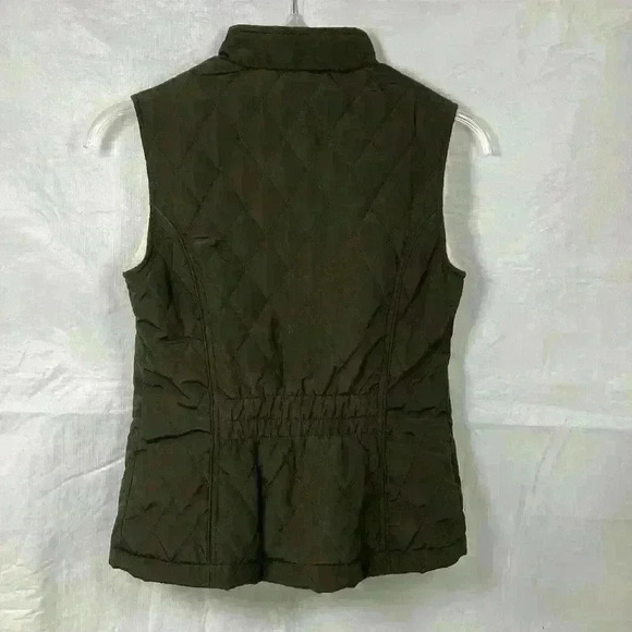 Pertegaz Women’s Brown Quillted Vest‎ Cream Fur Lining Size CH Small Reflective - Picture 6 of 8